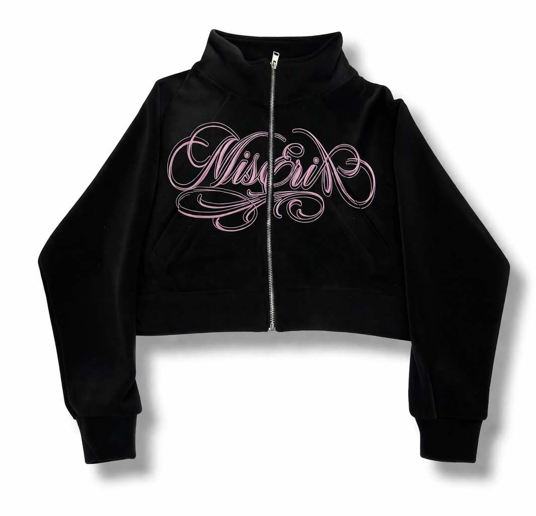 Black Strawberry’s Full Women’s Cropped Sweatsuit