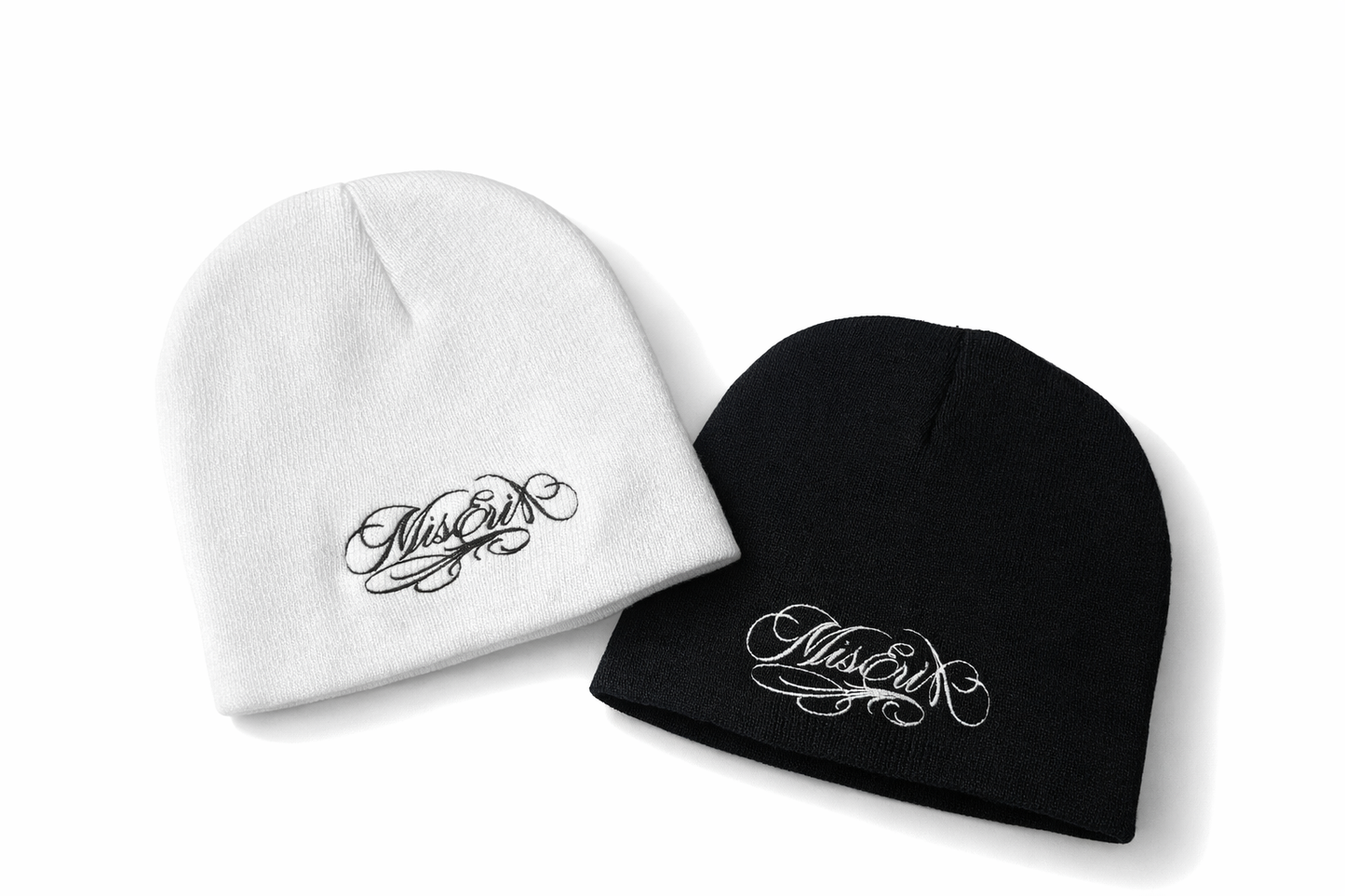Miseria Calligraphy SkullCap Beanie