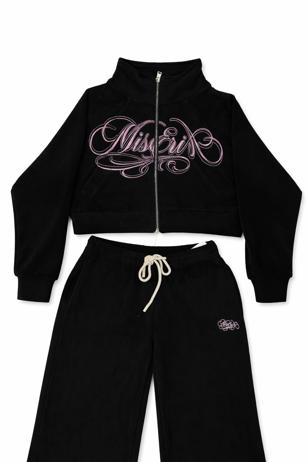 Black Strawberry’s Full Women’s Cropped Sweatsuit