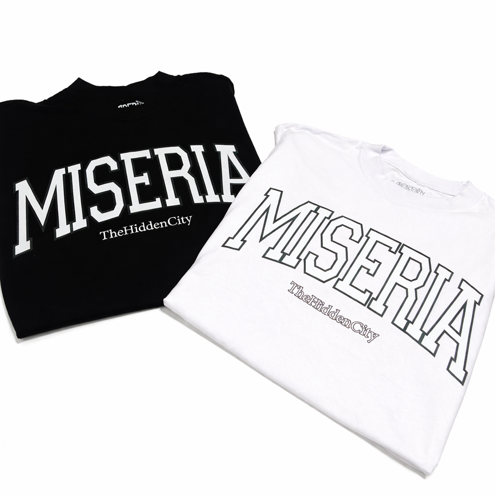 “MISERIA” Varsity Tee Shirt
